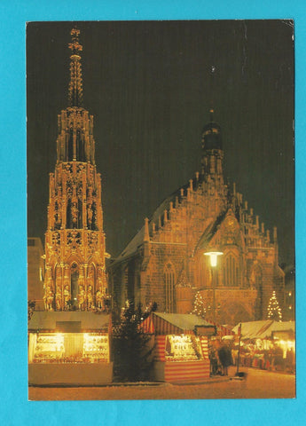 AK Nürnberg, Hauptmarkt, Schöner Brunnen und Frauenkirche.