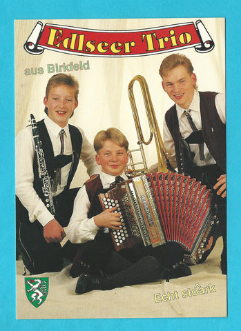 Autogrammkarte Edlseer Trio aus Birkfeld.