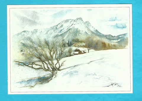 AK Winter im Ausseerland. (nach einem Aquarell von Hans Torwesten)