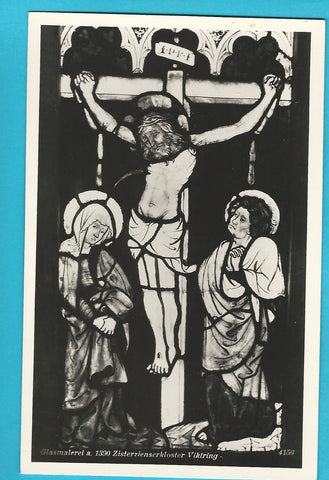 AK Zisterzienserkloster Viktring. Glasmalerei a. 1390.