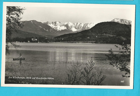 AK Am Wörthersee. Blick auf Koschutta.