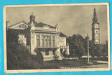 AK Klagenfurt. Jubiläums-Stadttheater mit Stadtturm. (1945)