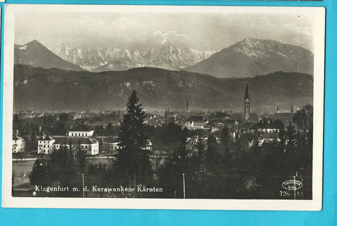 AK Klagenfurt m. d. Karawanken. (1949-50)