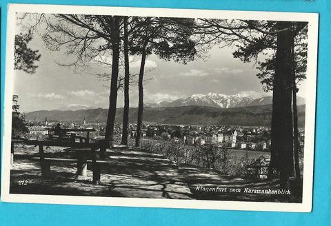 AK Klagenfurt vom Karawankenblick.
