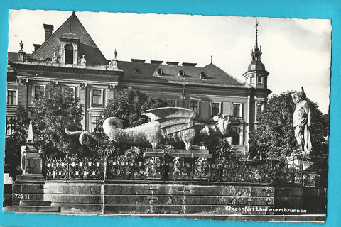 AK Klagenfurt. Lindwurmbrunnen.