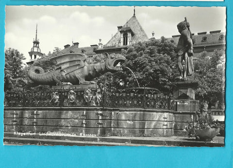 AK Klagenfurt. Lindwurmbrunnen.