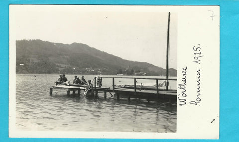Foto-AK Wörthersee Sommer 1925 (Blick Richtung Maria Wörth)