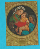 AK Madonna of the chair. (Stereo Karte)