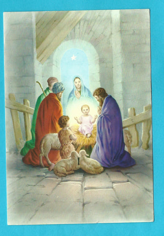 AK Geburt Christi.