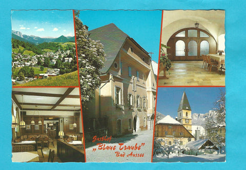 AK Bad Aussee. Kirchengasse 165. Gasthof Blaue Traube.