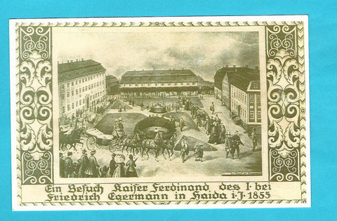 AK Ein Besuch Kaiser Ferdinand des I bei Friedrich Egermann in Haida i. J. 1855. (Reprint)