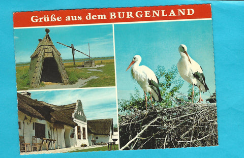 AK Grüße aus dem Burgenland. Illmitz. Barockgiebelhaus usw.