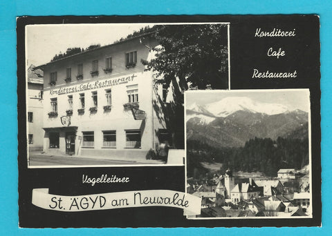 AK St. Aegyd am Neuwalde. Konditorei Cafe Restaurant Vogelleitner.