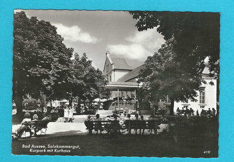 AK Bad Aussee, Kurpark mit Kurhaus.