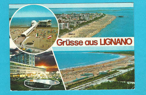 AK Grüsse aus Lignano.