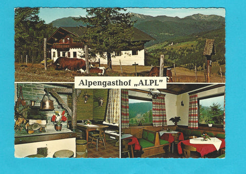 AK Sirnitz - Hochrindl. Alpengasthof Alpl. Bes. F. u. E. Huber.