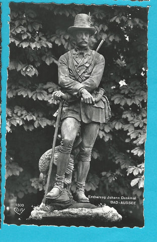 AK Bad Aussee. Erzherzog Johann Denkmal.
