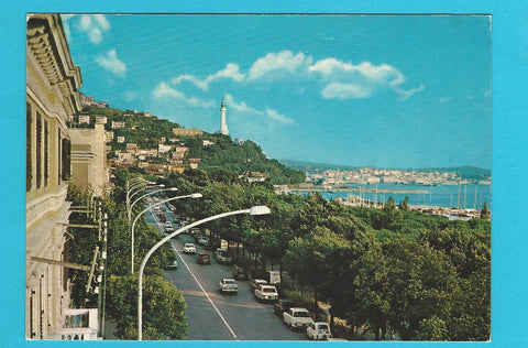 AK Trieste. Riviera di Barcola e faro della Vittoria.