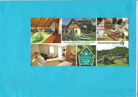 AK St. Andrä-Höch. Brünngraben 4. Der Weberhof von Monika und Rüdiger Hechtl.