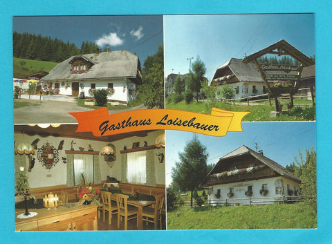 AK Feldkirchen. Gasthaus Loisebauer. Familie Kogler. Retschitz 6.