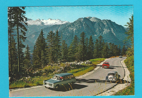 AK Ausseer Land. Altaussee, Loserstraße mit Dachstein.