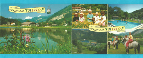 Doppel-AK Feldkirchen. Ferien am Talhof. Familie Kogler. Zwattendorf 1.