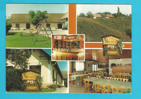 AK Sankt Veit am Vogau. Weinbau u. Buschenschank Familie Gründl. Labuttendorf 27.