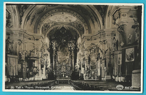 AK St. Veit a. Vogau. Kirchen-Inneres.
