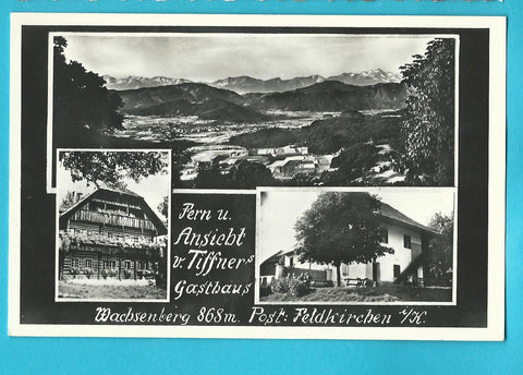 AK Wachsenberg. Fern u. Ansicht v. Tiffners Gasthaus.