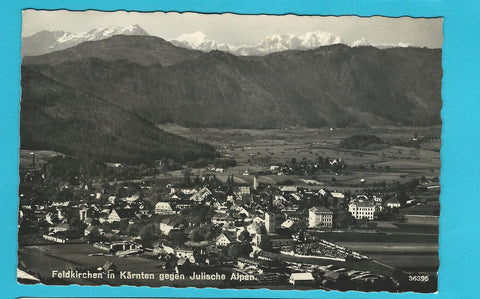 AK Feldkirchen in Kärnten gegen Julischen Alpen. (1960)