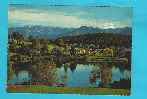 AK Der Maltschachersee bei Feldkirchen gegen die Karawanken.