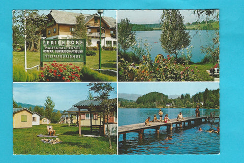 AK Maltschachersee bei Feldkirchen. Feriendorf.