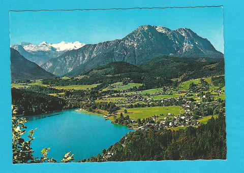 AK Ausseer Land. Altaussee mit Dachstein und Sarstein.