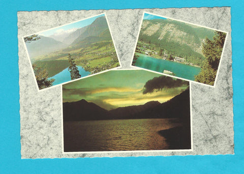 AK Altaussee mit Dachstein, Altaussee mit Loser, Abendstimmung am Grundlsee.