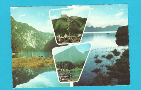 AK Altausseer See, Steirische Tanzgruppe, Sommersbergsee, Seewiese.