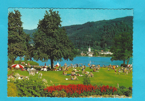 AK Am Ossiachersee. Blick auf Stift Ossiach.