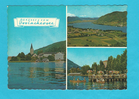 AK Grüsse vom Ossiachersee.