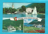 AK Grüsse vom Ossiachersee. Motorschiff Ossiach.