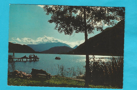 AK Abendstimmung am Ossiachersee.