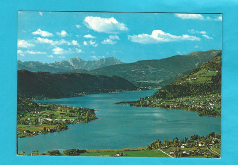AK Blick über den Ossiacher See.