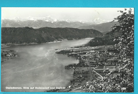 AK Ossiachersee. Blick auf Bodensdorf und Ossiach.