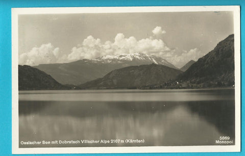 AK Ossiacher See mit Dobratsch Villacher Alpe.