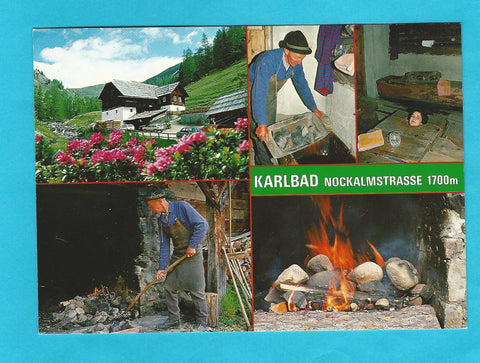 AK Karlbad. Nockalmstraße. Gasthaus und Heilbad beim Königgstuhl. Georg Aschbacher.