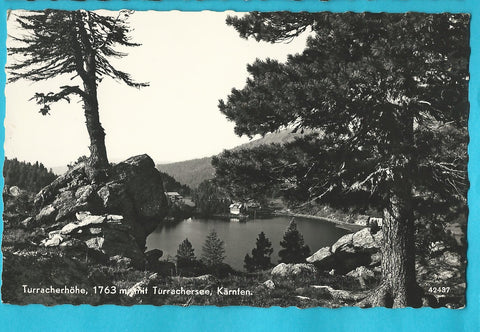 AK Turracherhöhe mit Turrachersee. (1957)