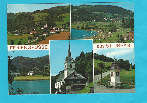 AK Feriengrüsse aus St. Urban am Urbansee.