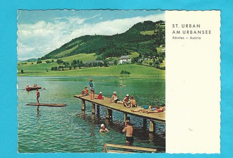 AK St. Urban am Urbansee. Urbansee mit Schloß Bach.