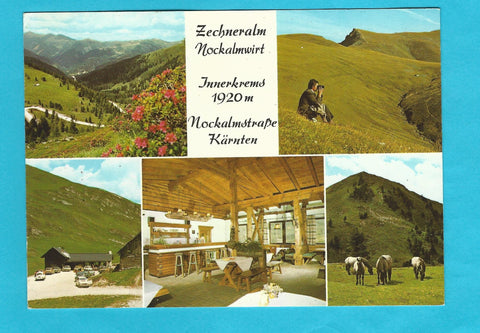 AK Berggasthaus Zechneralm. Kremsbrücke. Bes. R. u. H. Laggner. Nockalmstraße.