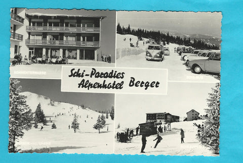 AK Schi-Paradies Alpenhotel Berger. Bodensdorf am Ossiachersee. Gerlitzen.