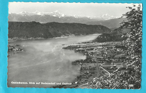 AK Ossiachersee. Blick auf Bodensdorf und Ossiach.