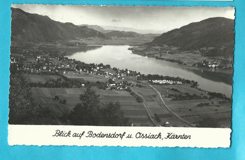 AK Blick auf Bodensdorf und Ossiach.